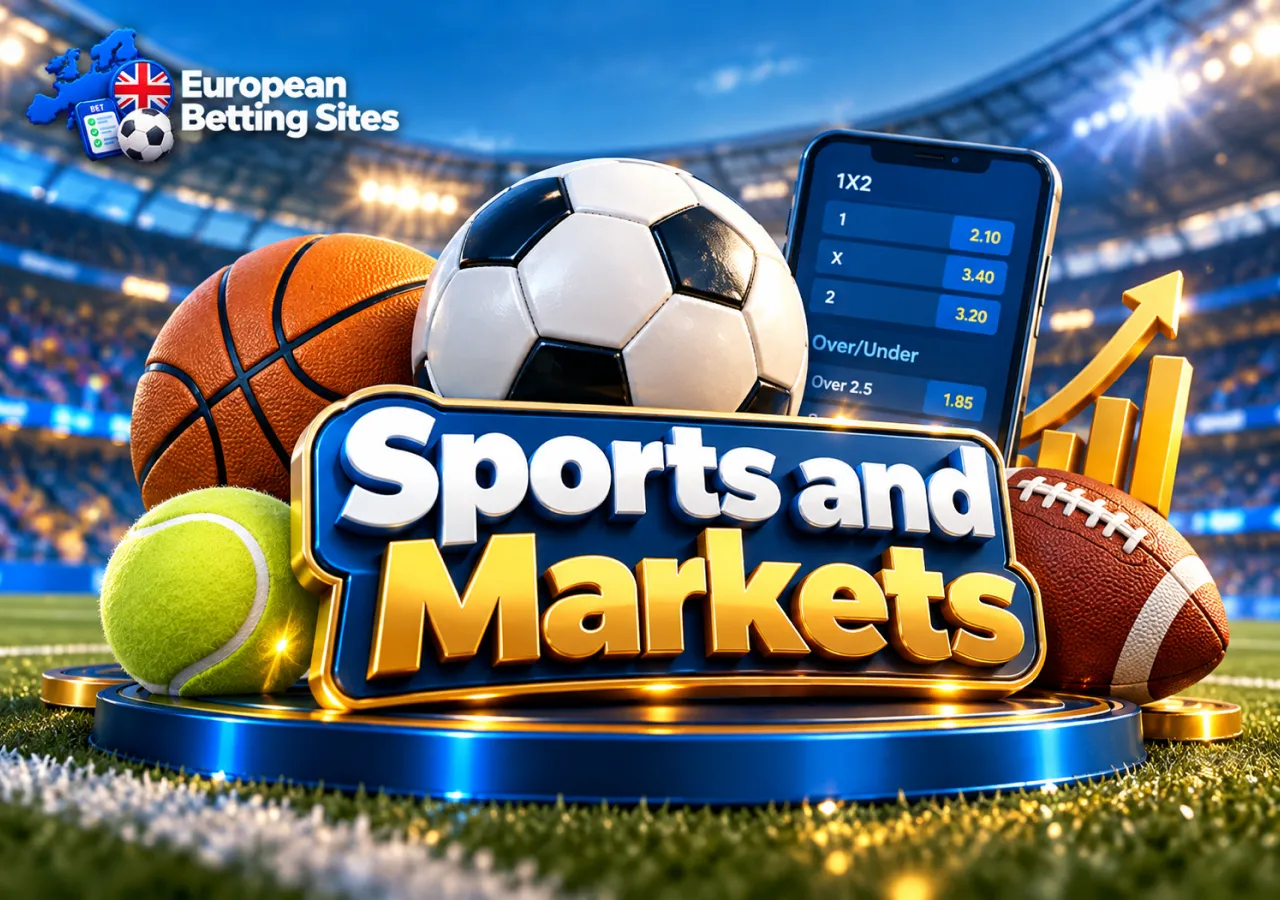 Football, tennis and horse racing markets offer varied betting options across bookmakers.